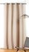 LINDER Geluidgordijn met vlechtpatroon – natuurlijke stijl – afwerking met oogjes – kleur beige touw – afmetingen 140 x 240 cm – 38% katoen 37% polyester 25% hennep – pollencollectie