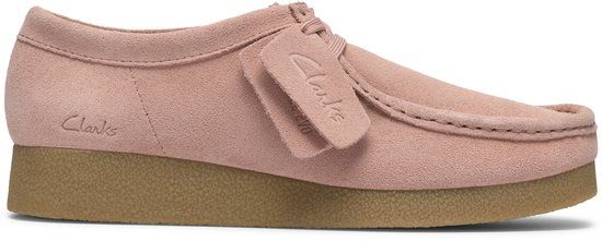 Clarks WallabeeEVOSh Dames Veterschoenen - Light Pink Suede