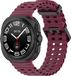 By Qubix - Marine Band siliconen smartwatch bandje - Wijnrood - Geschikt voor Samsung Galaxy Watch Ultra / Ultra 2 - 47mm