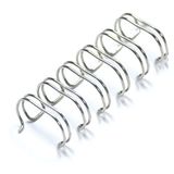 100x Albyco 100x Wire-o draadbindruggen zilver-kleur 7,9 Millimeter, tot 45 Vel