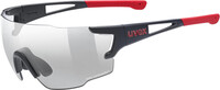 UVEX sportstyle 804 V Glasses, black matt/red/smoke