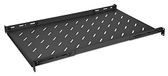 Intellinet 714716 rack fixe 19 pouces avec profondeur réglable de 750 à 950 mm, 1U, noir