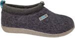 Q Fit Cato Zwarte Wollen Gesloten Dames Pantoffels