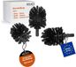 KEUCO Originele reserveborstelkop zwart, 3 stuks