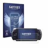 Savvies Screenprotector voor Sony PSP 3000 - Folie Beschermfolie transparant 6 Stuks