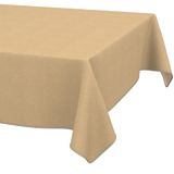 ANRO Tafelkleed Effen linnenlook Beige 220x140cm