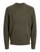 JACK & JONES Jjblake knit crew neck regular fit - pull pour homme en mélange de coton avec col rond - vert (rosin)