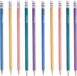 Pincello Teken potloden - 10x - multi colours - grijze punt - met end gummetje