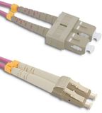 Qoltec Serie - Multimode Patchcord - LC/UPC - SC/UPC - Duplex - 10m