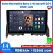 Awesafe Autoradio 6GB+128GB met Carplay en Android auto - Geschikt Voor Mercedes Benz C-Klasse W204 2006 t/m 2011 - Scherm radio met Navigatie GPS - 8 Kern V1PRO Versie
