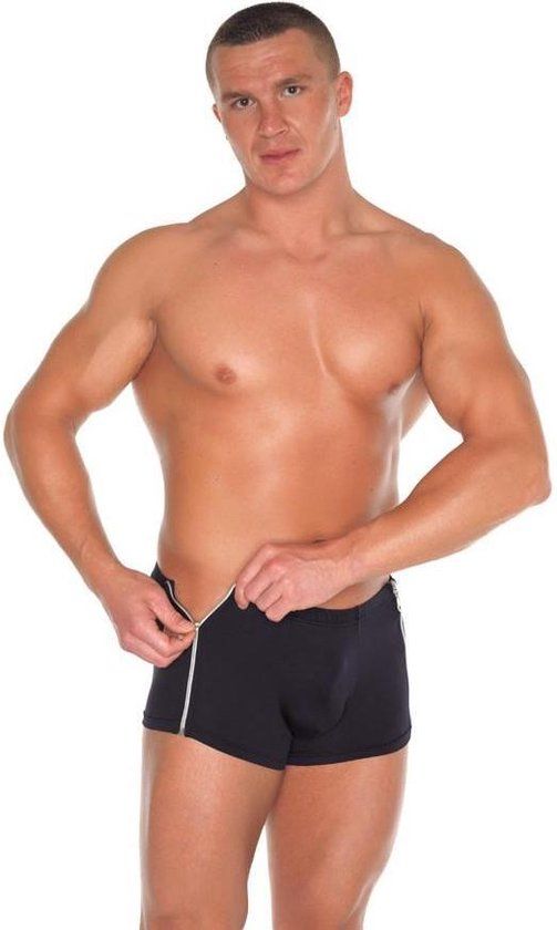 Rimba Amorable - Short Voor Heren Met Twee Ritsjes - Zwart