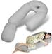 Unyqoos® Coussin ergonomique en forme de U avec découpe pour les oreilles pour le confort pendant la grossesse