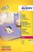 Avery L7790-25 Ronde etiketten voor laserprinters (60 mm diameter, 12 etiketten per A4-vel, 25 vellen)