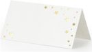 Party Deco Naamkaartjes Sterren Wit/Goud (10st)