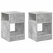 vidaXL Table d'appoint Béton Gris 30,5 x 30 x 45 cm