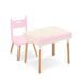 B. Spaces- B. Toys - roze kinderset - opslag met potloodbeker - voor ambachten, kleuren en meer - ingebouwd kabelbeheer - 3 jaar + - klein bureau en stoel duo, meerkleurig, BX2562C1Z