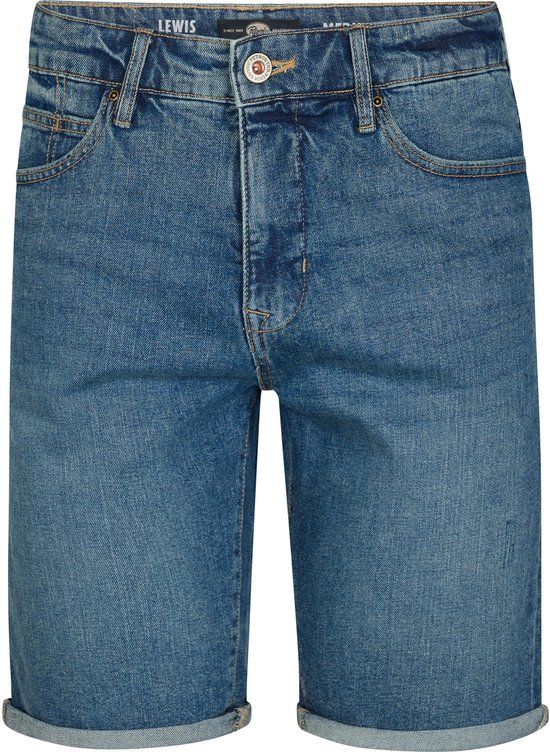 Petrol Industries Heren Lewis Loose Jeans Short Speedster Blauw Maat L