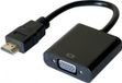 Hypertec 051221-HY video kabel adapter 0,13 m HDMI Type A (Standaard) VGA (D-Sub) Zwart