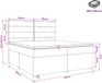 vidaXL - Lit boxspring - avec matelas et tête de lit - Taupe - 200 x 200 cm - Tissu