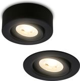 Briloner Desi - LED opbouwspot 2 in 1 en inbouwspot - Zwart