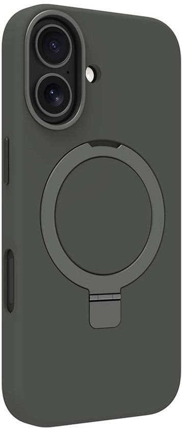 dbramante1928, Hoesje geschikt voor iPhone 17 - Roskilde Kickstand MagSafe met Ring Standaard, Woudgroen