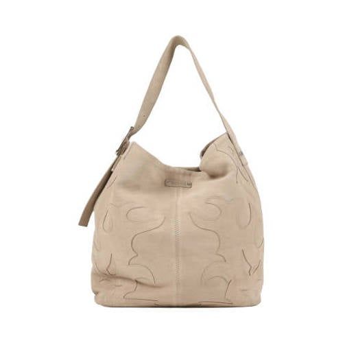 BRONX suède schoudertas Dakot-a beige