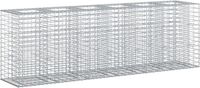 vidaXL Gabionen verhoogde border, 2 stuks, 250 x 50 x 80 cm, verzinkt staal