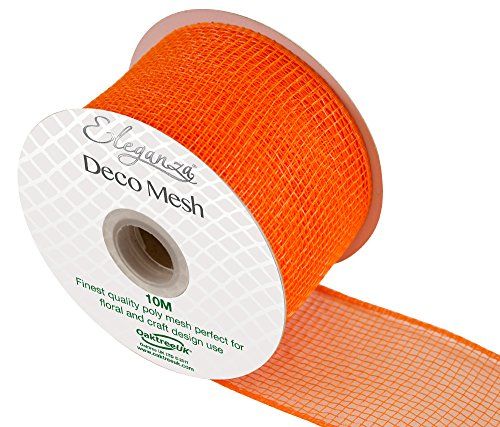 Eleganza Deco Mesh 63mm x 10m Oranje No.04