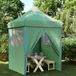 Maison Exclusive - Tente de réception pliable avec système pop-up et 4 parois latérales, couleur : vert