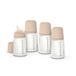 Suavinex Zero Zero Anti-koliek babyfles 270 ml, met siliconen speen met gemiddelde uitstroom (M), +3 maanden, voor moedermelk, poeder en vloeistoffen, compatibel met borstvoeding, lichtbruin, 4 stuks