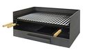Imex El Zorro Grilllade met grillrooster van inox, 50 x 40 x 33 cm, grijs, 71514