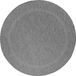 Tapis d'extérieur résistant aux intempéries, forme ronde, gris, dimensions 200x200 cm, idéal pour le camping, le jardin ou l'intérieur, couleur unie