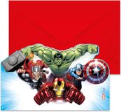 Procos Vegaoo - 6 Uitnodigingen + enveloppen Avengers
