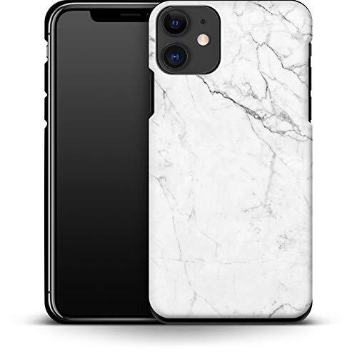 caseable caseable Apple iPhone 11 telefoonhoes - premium beschermhoes met schokabsorberende binnenlaag & krasbestendig oppervlak - kleurrijk design & rondom print - White Marble - marmer