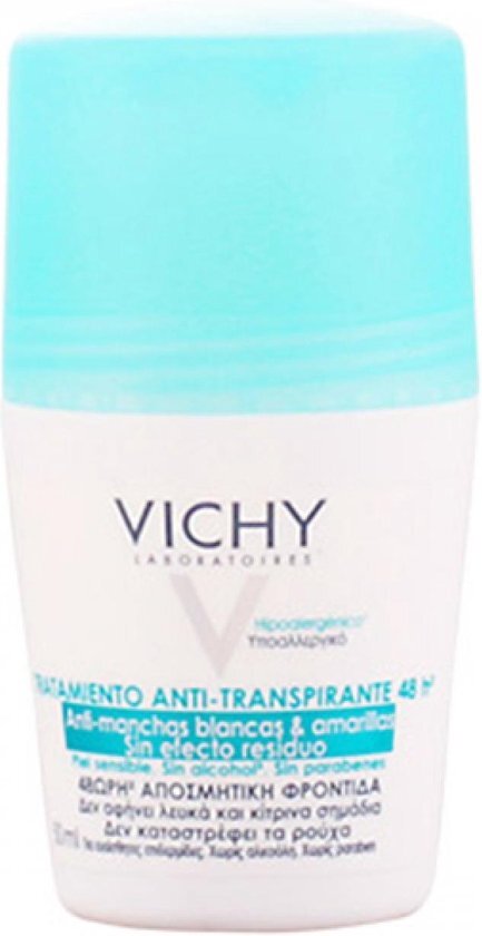 Vichy Anti-Transpiratie Deodorant Anti-Witte en Gele Vlekken Roller 48u 50 ml