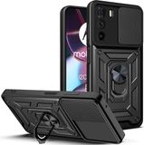Techsuit Hoesje geschikt voor Motorola Edge 30 - Camshield Back Cover - Zwart