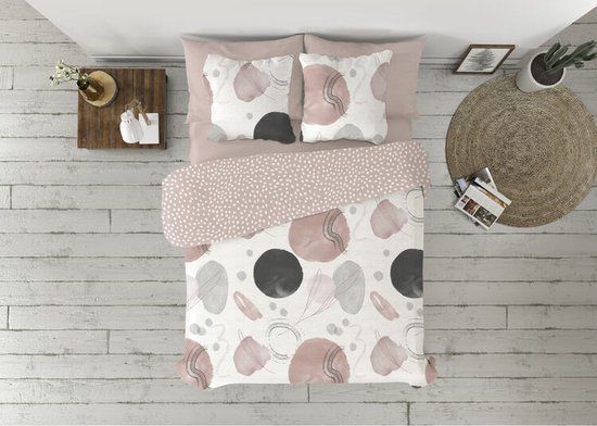 Dekbedovertrek set Pierre Cardin Edesia Roze Eenpersoons Polyester