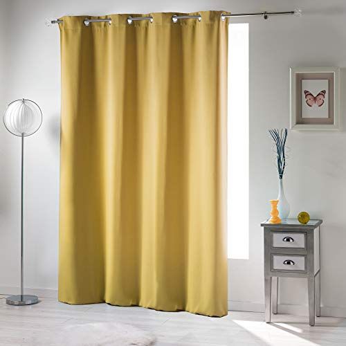 Gordijn honing 135 x 280 cm