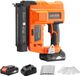 VEVOR 2-In-1 Draadloze Spijkerpistool, 18 Gauge, 20v, 100 Spijkers/Min, Met 500 Spijkers & 500 Nietjes & 2,0 Ah Lithiumbatterij & Oplader, voor Doe-Het-Zelf Houtbewerking, Oranje