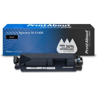 PrintAbout Compatible Toner Cartridge for Kyocera TK-5140K - Black - 7750 Pages