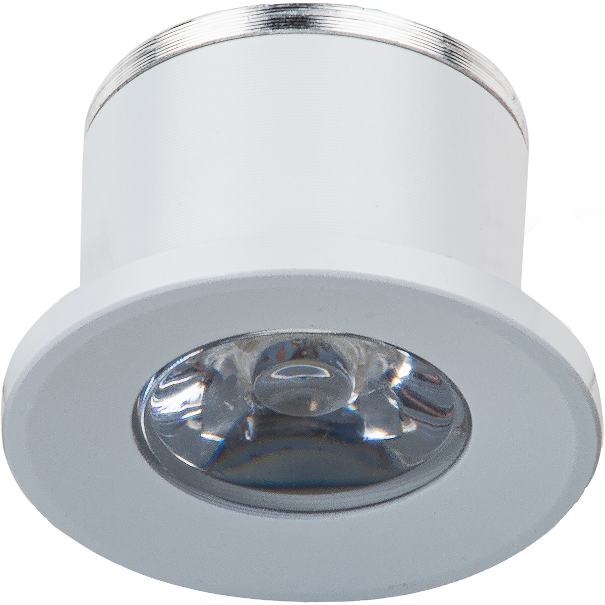 Velvalux LED Veranda Spot Verlichting - 1W - Warm Wit 3000K - Inbouw - Dimbaar - Rond - Mat Wit - Aluminium - Ø31mm