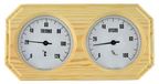 Saunia - Sauna thermometer met hygrometer, vurenhout
