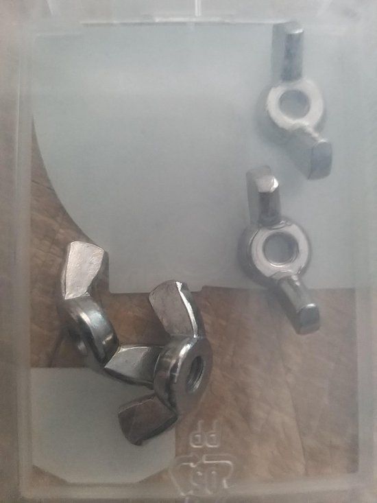Deltafix Vleugelmoeren M6 RVS 4 Stuks