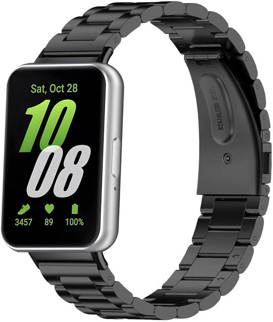 imoshion Stalen bandje voor de Samsung Galaxy Fit 3 - Zwart