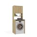 Topeshop POLA MULTI meuble de salle de bain au-dessus de la machine à laver, colonne, étagère, chêne ARTISAN