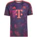 ADIDAS PERFORMANCE Tricot 'FCB 3' antraciet / donkerlila / oranjerood