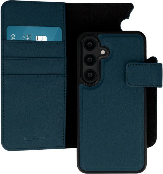 imoshion Hoesje - Geschikt voor Samsung Galaxy S25 - Uitneembare 2-in-1 Luxe Bookcase - Blauw