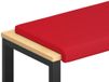 vidaXL Coussin de banc similicuir rouge profondeur 35 cm