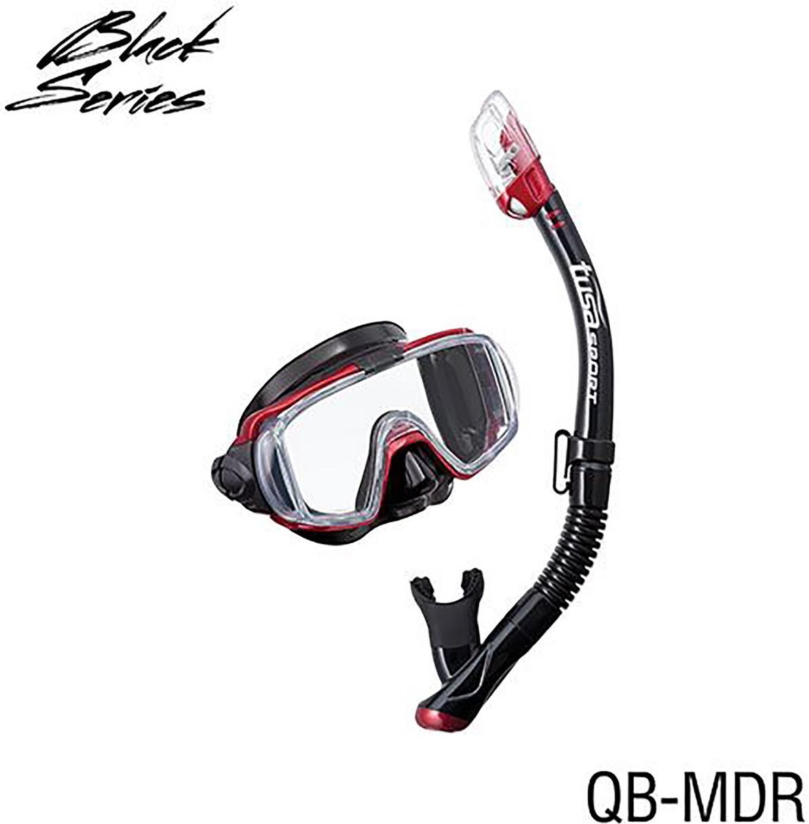 Tusa sport TUSAsport Snorkelmasker Duikbril Snorkelset Visio Tri-Ex UC-3125QB - zwart/rood