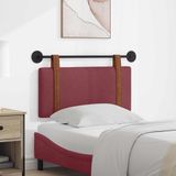 vidaXL Tête de lit suspendue Vin rouge Antique PU